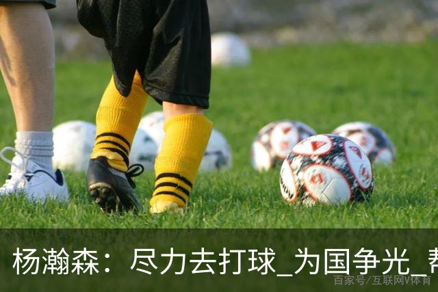 杨瀚森：尽力去打球 为国争光 帮助中国男篮进奥运会是我的目标